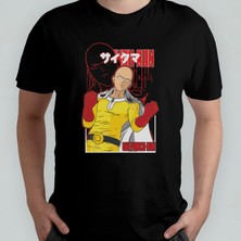 Pixxa One Punch Man Unisex %100 Pamuklu Bisiklet Yaka T-Shirt Model 4
