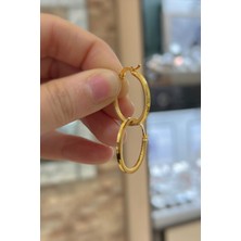 Gümüş Iç Çap 2 cm Ajda Model Halka Küpe