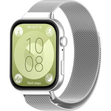 Digizone Huawei Fit 3 Uyumlu Metal Hasır Kordon