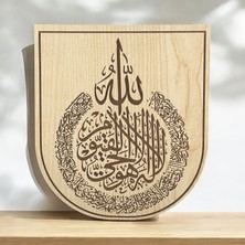 Hippodeco Dekoratif Ahşap Islami Tablo Seti  – 3’lü Set Allah’ın 99 Ismi Esmaül Hüsna, Ayetel Kürsi ve Fatiha