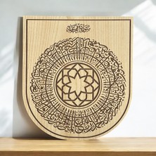 Hippodeco Dekoratif Ahşap Islami Tablo Seti  – 3’lü Set Allah’ın 99 Ismi Esmaül Hüsna, Ayetel Kürsi ve Fatiha