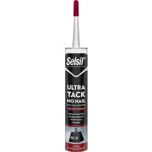 Selsil 12 Adet Ultra Tack Montaj Yapıştırıcı Korniş Yapıştırıcısı 290 ml