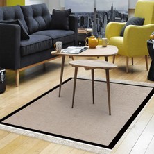 Alanur Home Kaymaz Taban Djt Banyo Mutfak Salon Halı Star Pamuk Saçaklı Dokuma Desen E5001