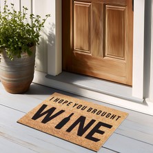 Sare By Kaşmir Halı Wine Dekoratif Paspas 45x75 cm Salon Mutfak Halısı Yolluk Kilim