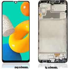 Teknonet Samsung Galaxy M32 Uyumlu Lcd+Dokunmatik+Çıtalı
