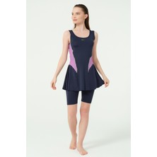 Biye Süslemeli Sıfır Kol Yarı Kapalı Mayo