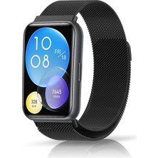 Huawei Digizone Huawei Watch Fit 2 Uyumlu Metal Hasır Kordon