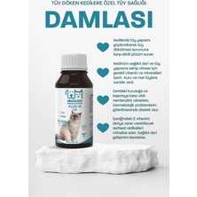 Muvicado Kedi Tüy Sağlığı Damlası Plus +B Kediler Için Tüy ve Tırnak Sağlığını Destekleyen Multivitamin 50ML Tüy Dökülmesini Engelleme