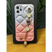 GENNCASE iPhone 12 Pro Max Özel Darbe Emici Kauçuk Özel Renk ve Taş Tasarımlı Gennmozart Kılıf