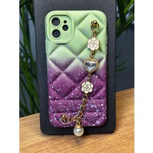 GENNCASE iPhone 11 Özel Darbe Emici Kauçuk Özel Renk ve Taş Tasarımlı Gennmozart Kılıf