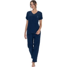 U.S. Polo Assn. Kadın Lacivert Pijama Takım 20015