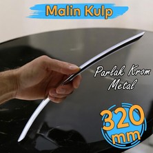 Badem10 Malin Mobilya Dolap Kapak Çekmece Kulpu Krom Metal 320 mm