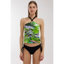 Ayyıldız 4667 Yeşil Desenli Tankini