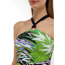 Ayyıldız 4667 Yeşil Desenli Tankini