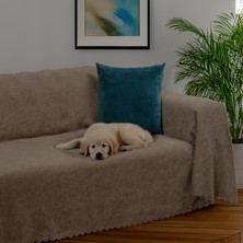 Latuda Home Premium Koltuk Örtüsü 175x300 LARGE Gramajlı Jakarlı Şönil  Kahve | Kanepe Örtüsü |  Kaymaz