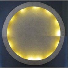 Ipek Hobi  Kapı Süsü Bubble LED Işık Boşluklu Çember