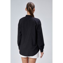 Emmas Clothing Fiyonk Detaylı Saten Kadın Gömlek