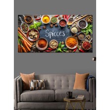 Kanvas Tablo Renkli Baharat Çeşitleri