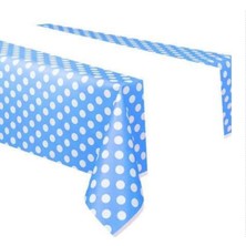 Ipek Hobi Masa Örtüsü Puantiyeli 120X180CM Mavi