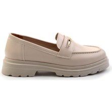 Bambi Bej  Kadın Loafer Ayakkabı K01997010709