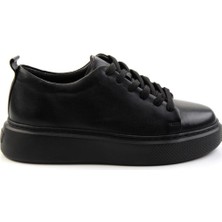 Bambi Siyah Leather Erkek Sneaker E01011032503