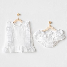 Kız Bebek Takım 2 Parça Set Muslin Home AC25888