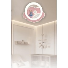 Eray Aydınlatma 8823-5 Plofonyer LED 3 Renk Çocuk Pembe Avize