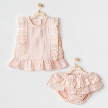 Kız Bebek Takım 2 Parça Set Muslin Home AC25888
