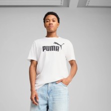 Puma Ess No. 1 Logo Tee Erkek Regular Fit Baskılı Beyaz T-Shirt 68253202
