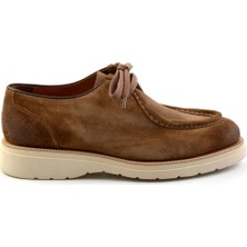 Bambi Taba Süet  Deri Erkek Loafer Ayakkabı E01901404602