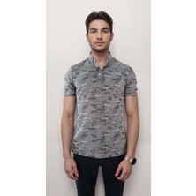 Coonless Erkek Polo Yakalı Siyah Tshirt