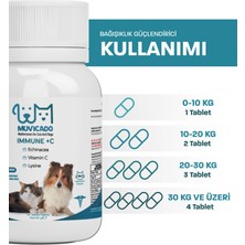 Muvicado Kedi ve Köpeklerin Sağlık Sistemini Güçlendiren Destekleyen Tablet Immune C