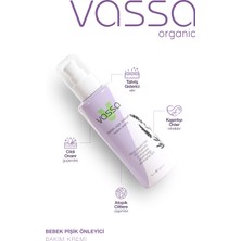 Vassa Bebek Pişik Önleyici Krem, Pişik Oluşumunu Önler, Kızarıklıkların Azalmasını ve Kaşıntıyı Önler 100 ml