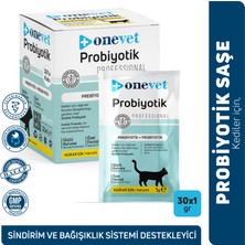 OneVet Kedi Probiyotik Şase Sindirmeye Destek Vitamin Takviyesi 30 Adet 1 gr