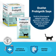 OneVet Kedi Probiyotik Şase Sindirmeye Destek Vitamin Takviyesi 30 Adet 1 gr