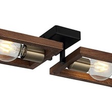 Storemax Plafonyer 2XE27 Antik Lak/siyah 2 Li Era Yeni