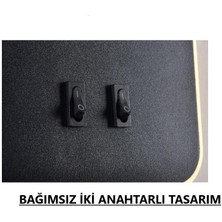 Storemax Cata Tuvalu Ev-Yatak-Oturma-Çalışma-Okuma Odası Aydınlatma Iki Anahtarı ile LED Duvar Lamba 13 Watt Siyah Aplik
