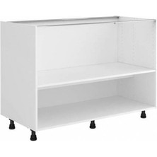 T Designo Ate Mutfak Alt Modül Çok Amaçlı Dolap 100  cm  Beyaz