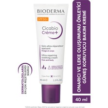 Cicabio Cream SPF50+ Onarıcı, Leke Önleyici Güneş Koruyucu İçeren Yüz, Vücut Bakım Kremi Bebek, Çocuk ve Yetişkin Kullanımına Uygun 40 ml