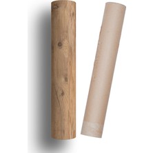 Yer Kaplama Folyosu Kendinden Yapışkanlı Laminasyonlu Ahşap Parke Desen 60 cm  x 100 cm