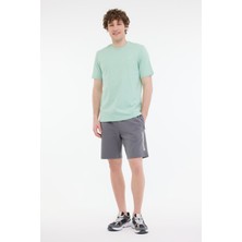 Lumberjack MB CT102 C Nk T-Sh 5fx A Mınt Erkek Kısa Kol T-Shirt