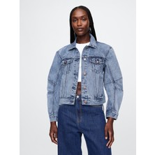 Gap Kadın Mavi Icon Denim Ceket