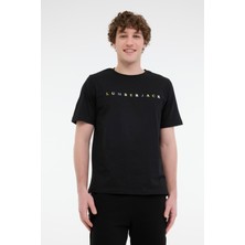 Lumberjack ml Mesus 11URBNG2022 5fx Siyah Erkek Kısa Kol T-Shirt