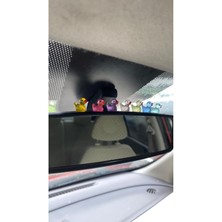 Karanlıkta Parlayan 5 Adet Mini Ördek Set Dikiz Aynası Torpido Süsü Aksesuar Peyzaj Ev Dekorasyon