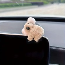 1 Adet Kahverengi Sevimli Koala Araç Süs Saç Tokası Araba Kadın Laptop  Aksesuar Sevimli Hayvan