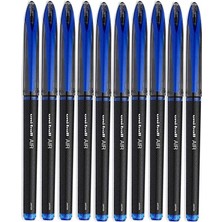 Artlantis Mavi Pilot Kalem 10 Adet Uniball Air Mikro 0.5 mm Roller Pilot Kalem UBA-188-M Roller Uçlu Likit Mürekkep Jel Kalem