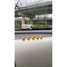 5'li Mini Ördek Set Dikiz Aynası Süsü Araba Torpido Süsü Aksesuar  Peyzaj Ev Dekorasyon