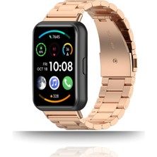 Huawei Digizone Huawei Watch Fit 2 Uyumlu Klasik Paslanmaz Çelik Kordon