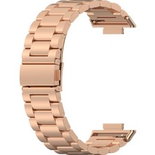 Huawei Digizone Huawei Watch Fit 2 Uyumlu Klasik Paslanmaz Çelik Kordon