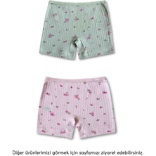 Giza Kids %100 Pamuklu Kız Çocuk Boxer Külot Iç Çamaşır 6lı Set